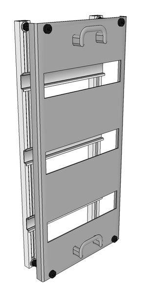 Rošt 3x12 modulů s krytem IP20 1M (Modul)