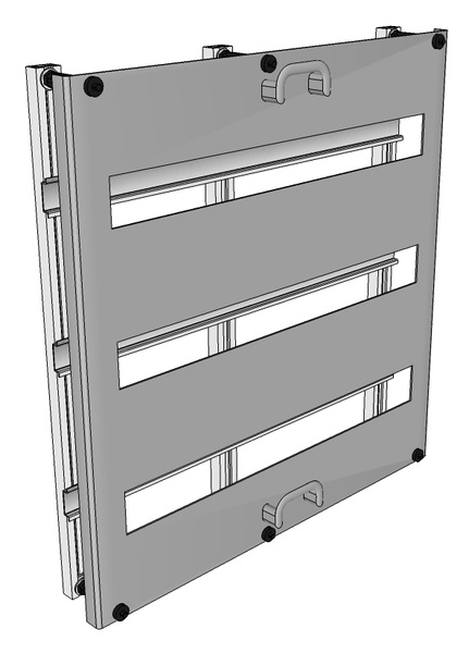 Rošt 3x24 modulů s krytem IP20 2M (Modul)