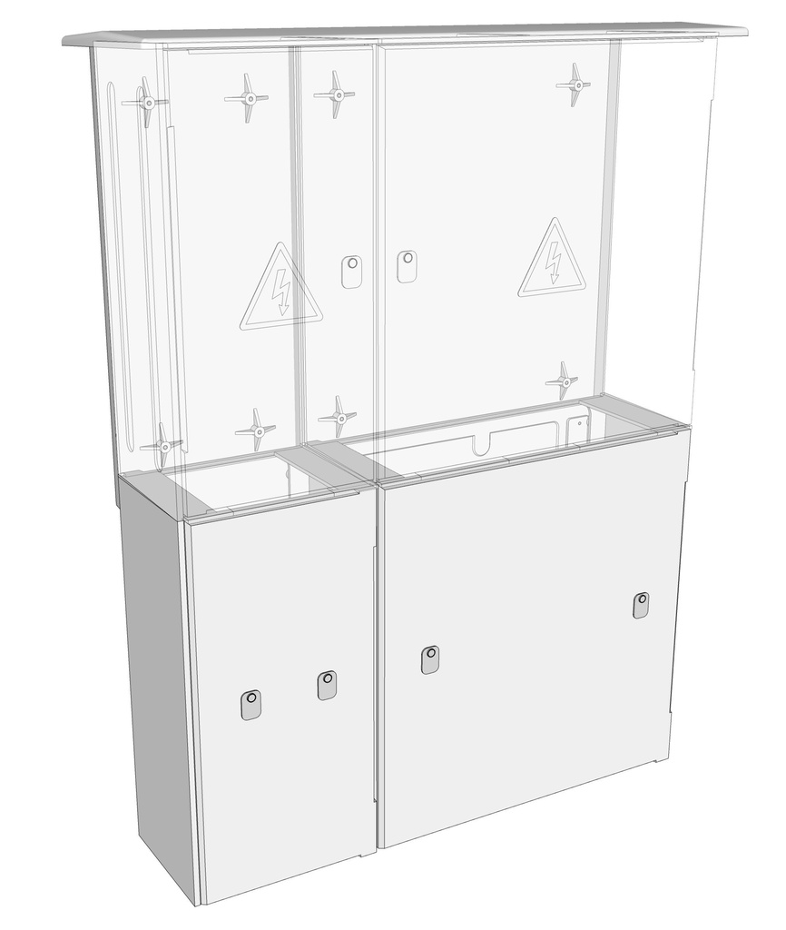Nadstavba Typ 3 pro třímodulovou skříň (Modul)