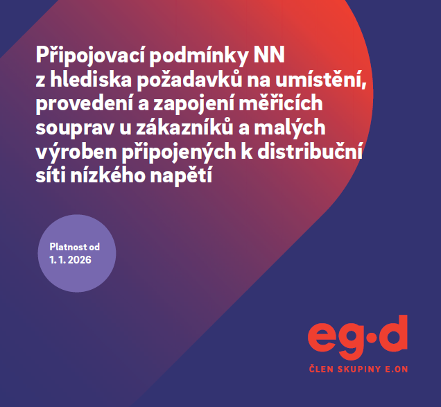 EG.D vydala nové připojovací podmínky s platností od 1.1.2026